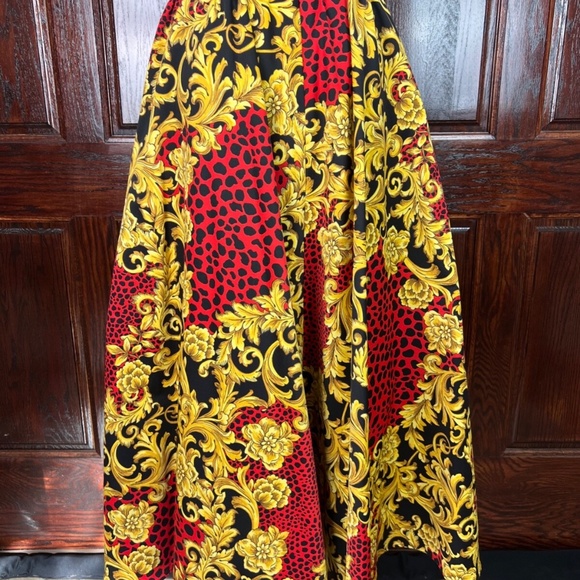 7th Avenue Design Studio NY&C Mixed Print Open Front Skirt with Pants Medium New - Picture 4 of 5